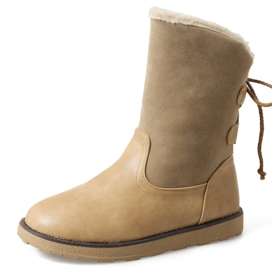 Non Slip Waterproof Snow Anke Boots Warm Fur Lined Booties