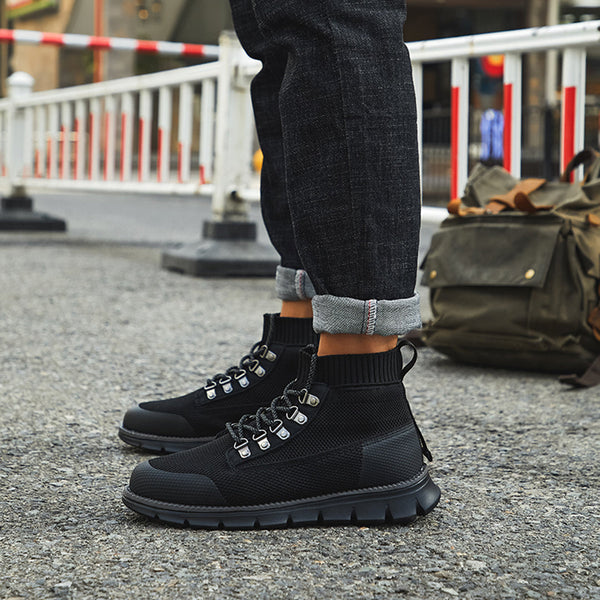 Men's Walking Punk Ankle Boots