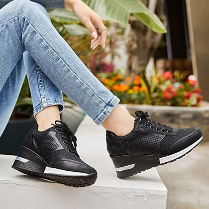 Trendy High Top Wedge Sneakers