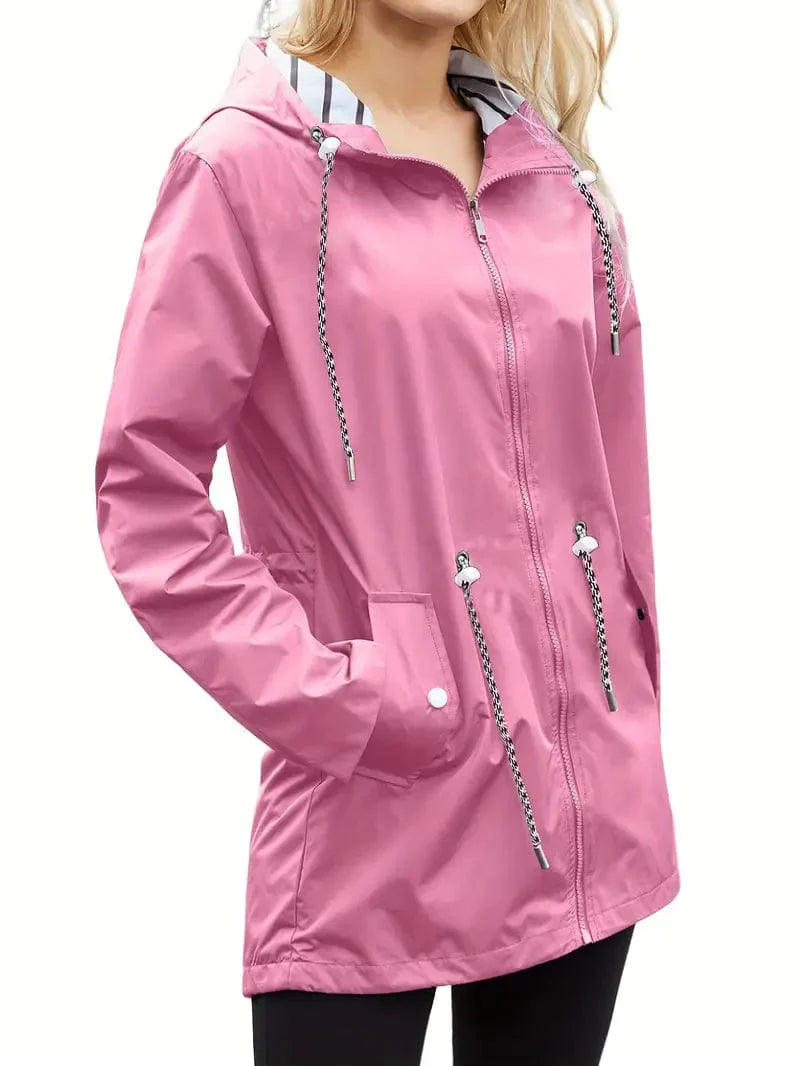 Waterproof Ladies Raincoat Warm Winter Parka