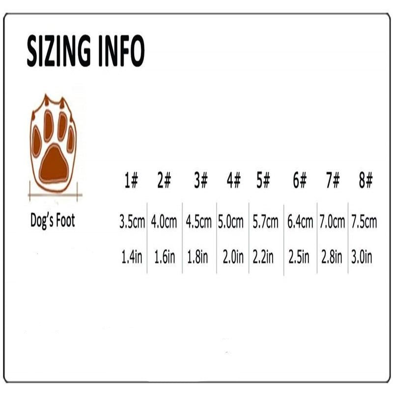 Anti-Slip Dog Boots with Reflective Strip