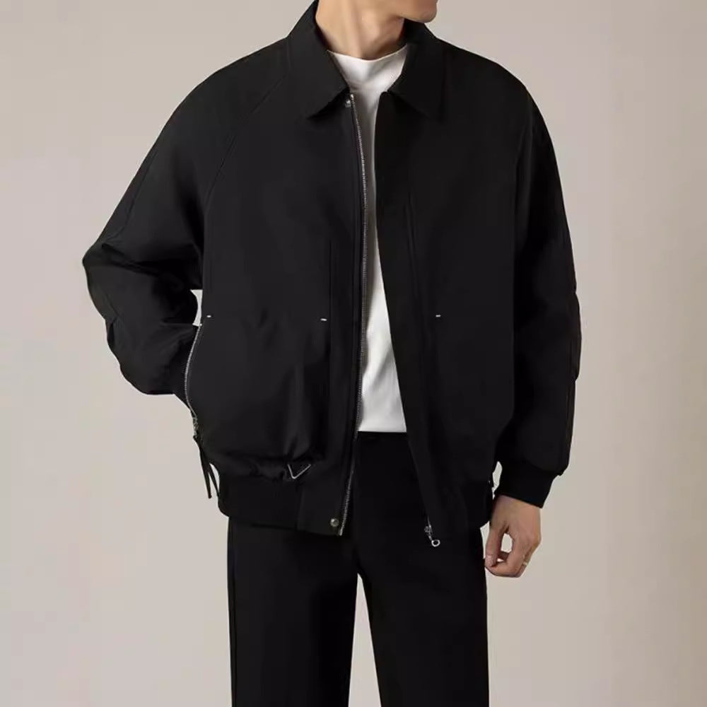 Relaxed Fit Mens Casual Bomber Jacket