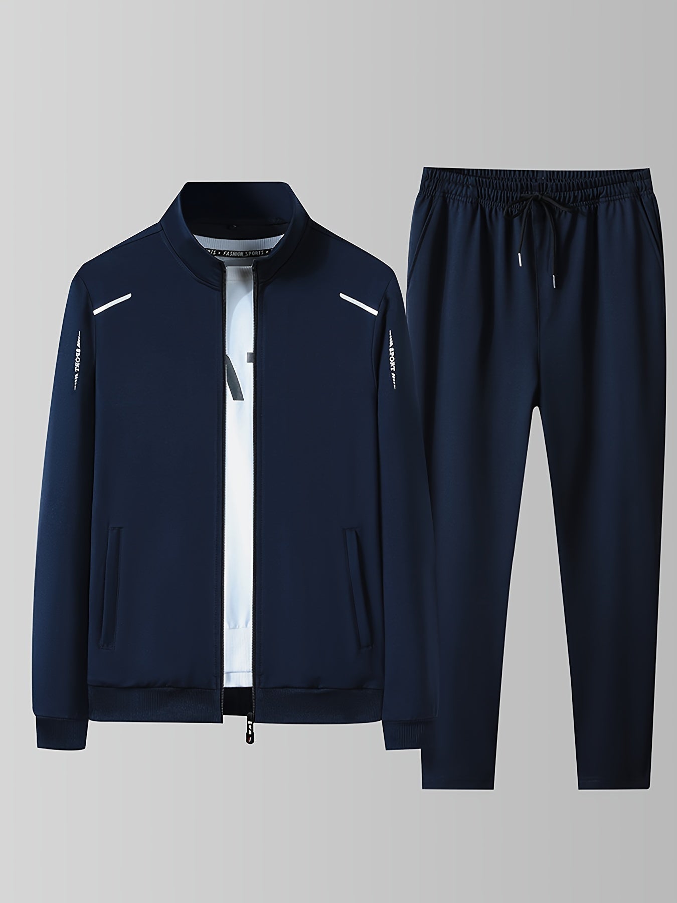 Men's Athletic Track Suit Jacket and Pants Set - OutfitLondon