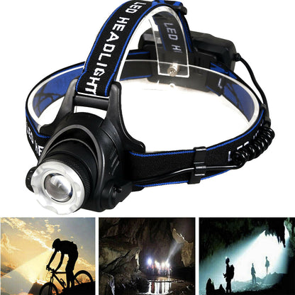 Rechargeable Led Headlamp With 2 Rechargeable Battery