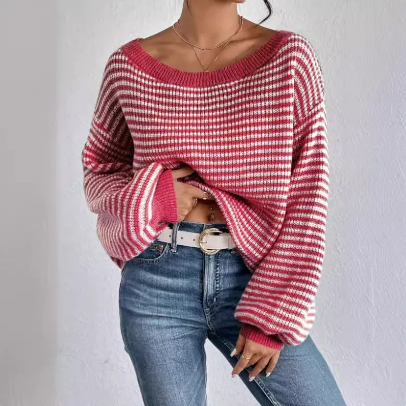 Chic Off The Shoulder Knit Sweater