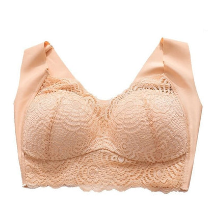 Bra For Women Ultimate Lift Stretch Full-Figure Seamless Lace Cut-Out Bra Plus Size