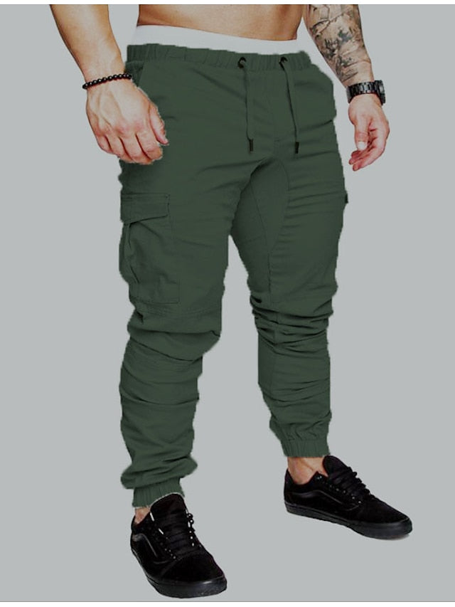 Men's Cargo Pants Trousers Multiple Pockets