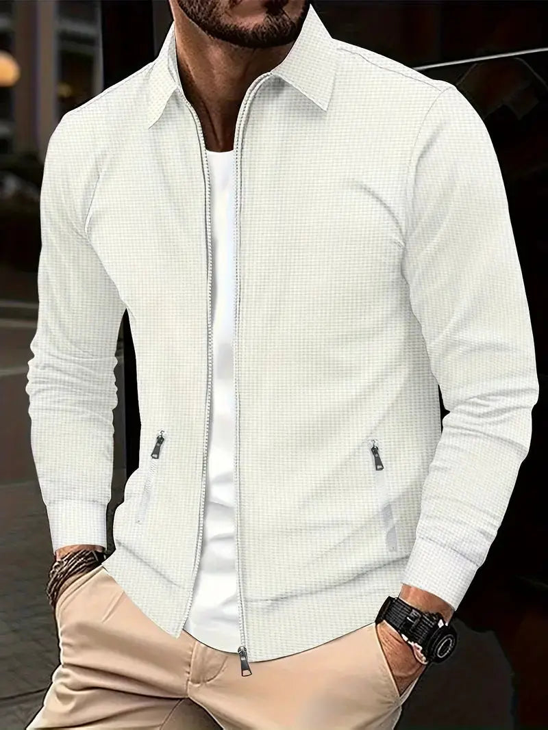Classic Men's Zip Cardigan Sweater