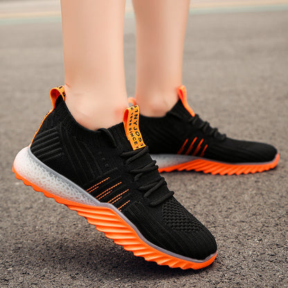 Colorblock Knitted Sneakers For Women