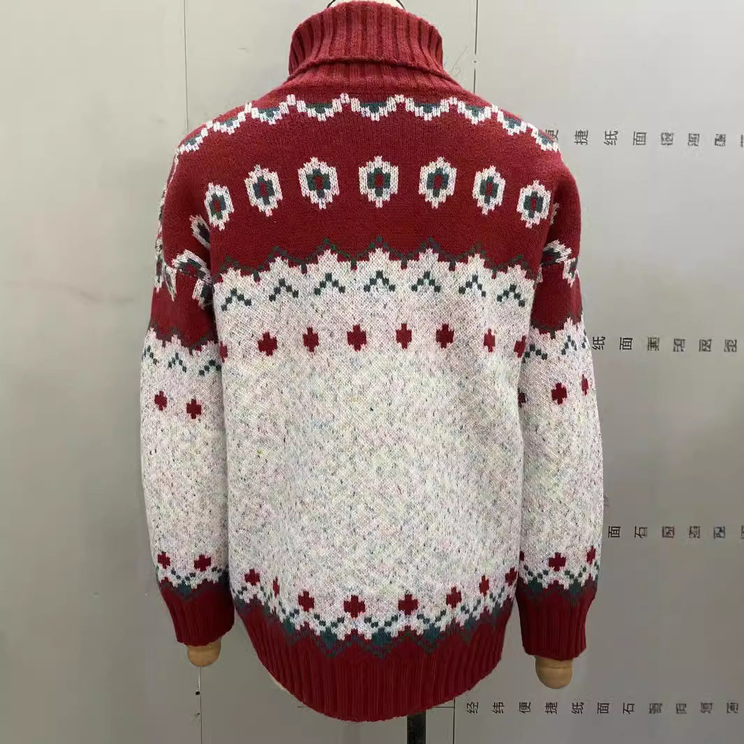 Warm Nordic Knit Winter Sweater