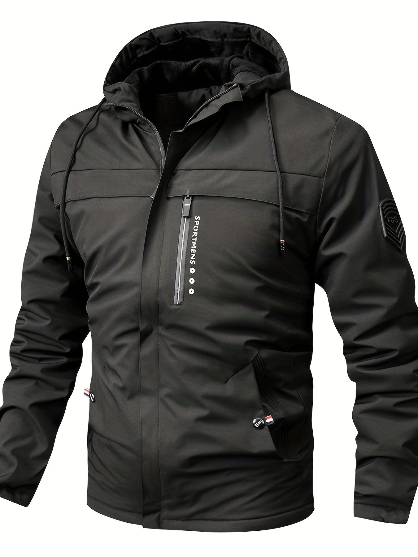 Warm Water Resistant Mens Hoodie Outdoor Coat - OutfitLondon