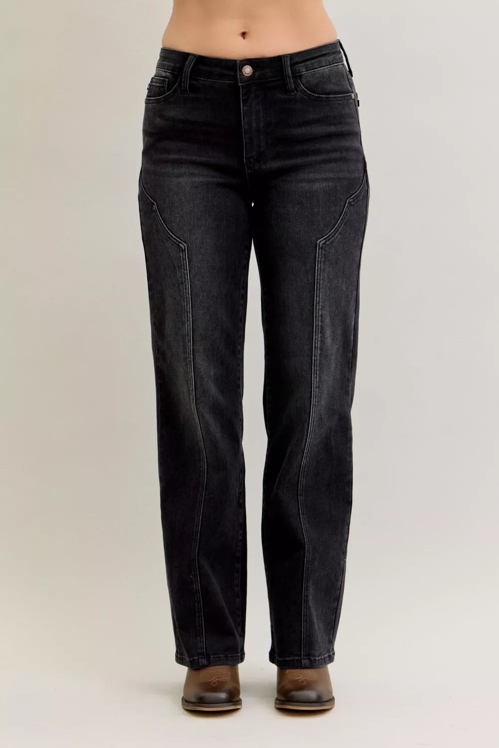 Comfortable Regular Fit Women's Straight Jeans - OutfitLondon