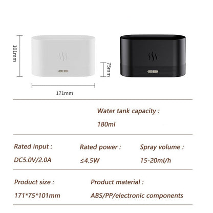 Flame Humidifier Essential Oil Diffuser