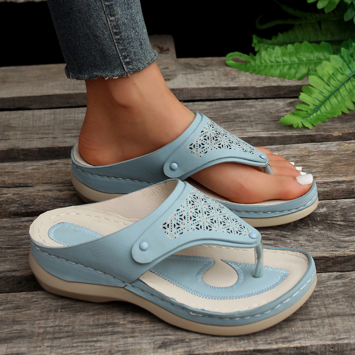 Orthopedic Summer Flip-Flops for Outdoors