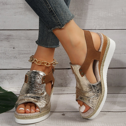 Flat Wedge Orthopedic Fish Mouth Leisure Sandals For Women