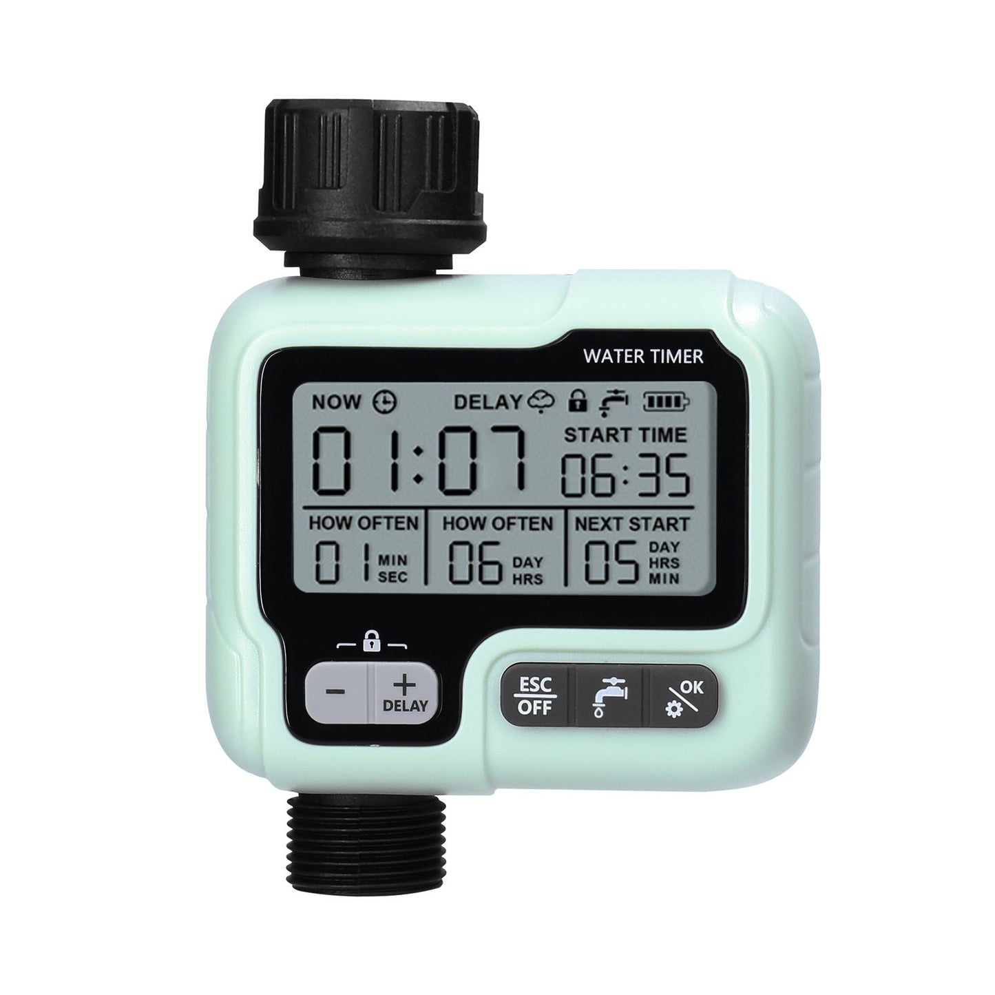 Intelligent Water Sprinkler Timer for Garden Hose