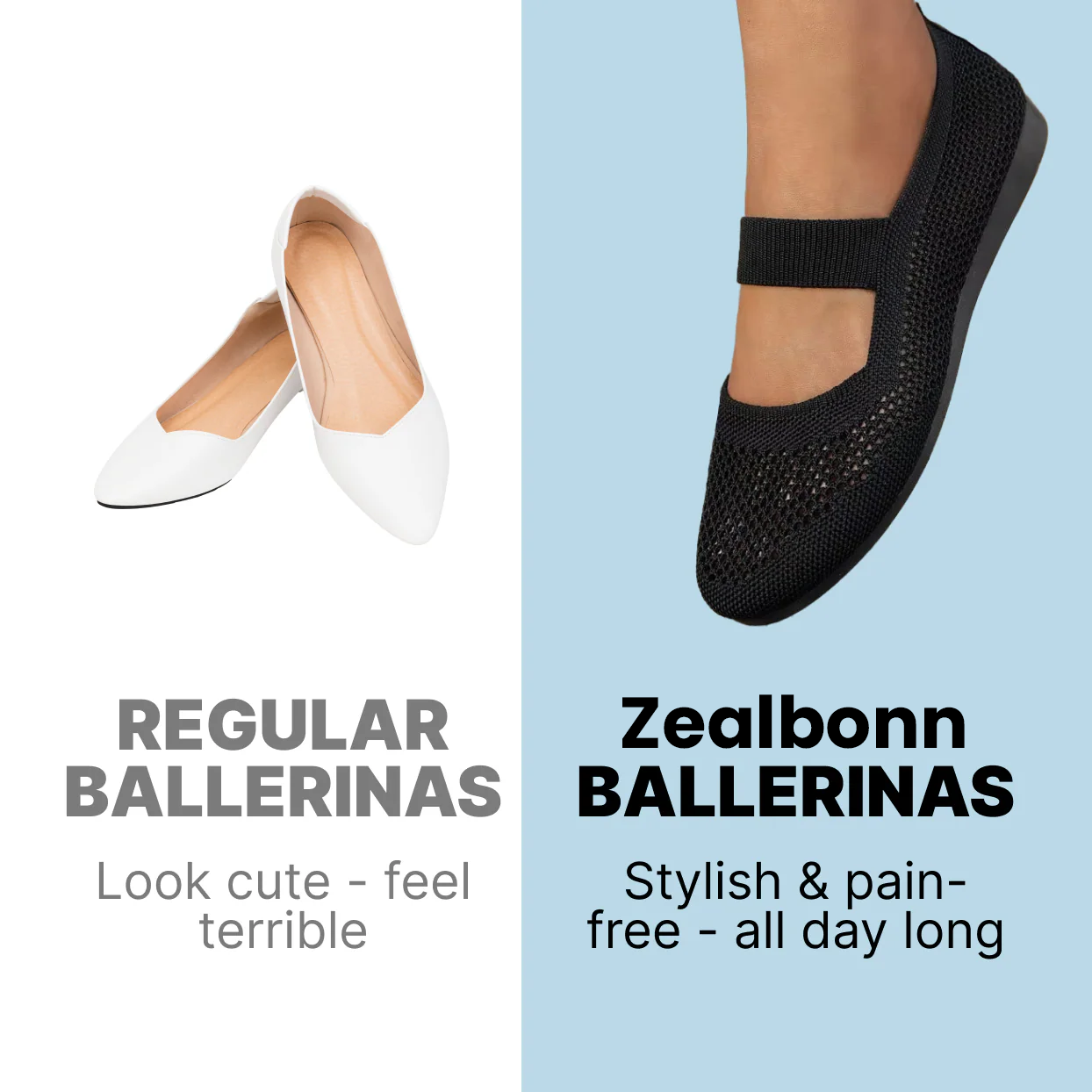 Elegant & Supportive Ballerinas for Daily Comfort