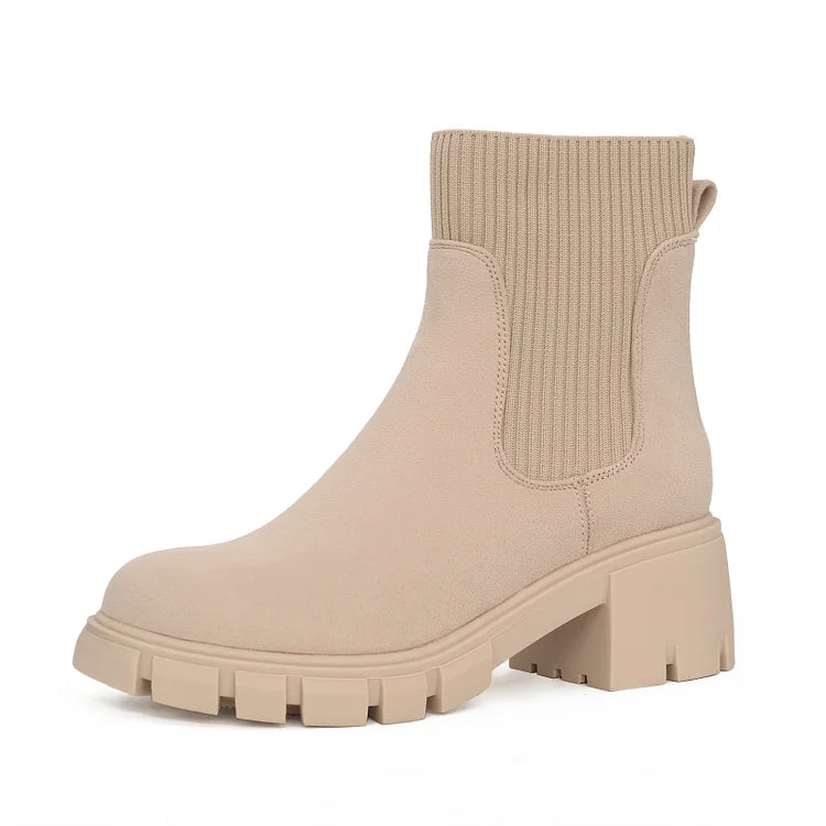 Comfy Womens Knit Short Booties