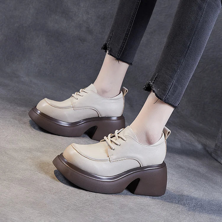 Classic High Heel Comfort Loafers