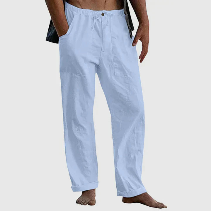 Comfortable Linen Drawstring Pants
