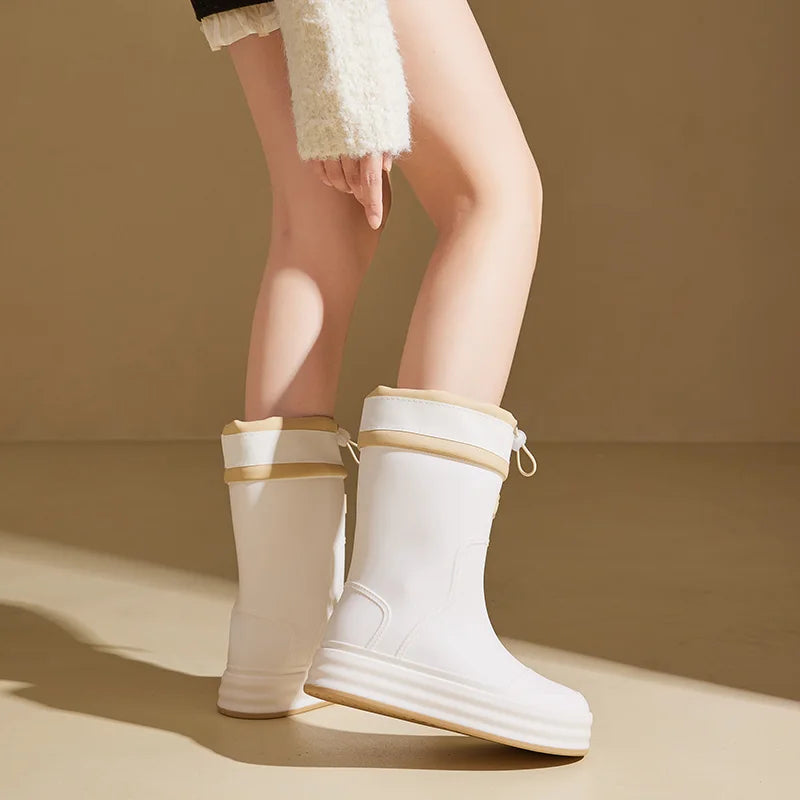 Fashionable Women's Rain Boots for Autumn