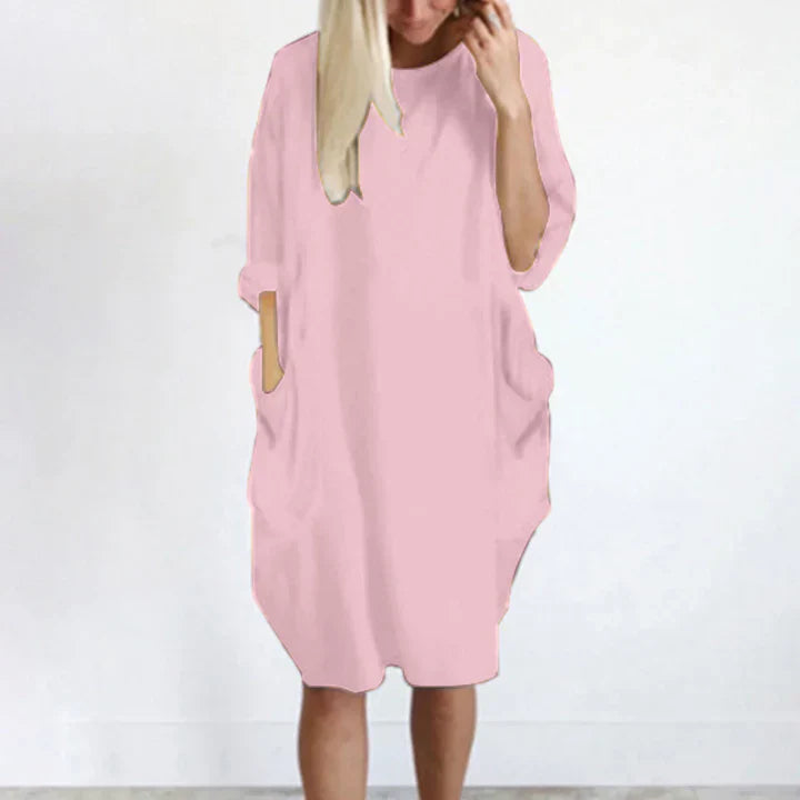 Relaxed Fit Sundress with Pockets for Ladies