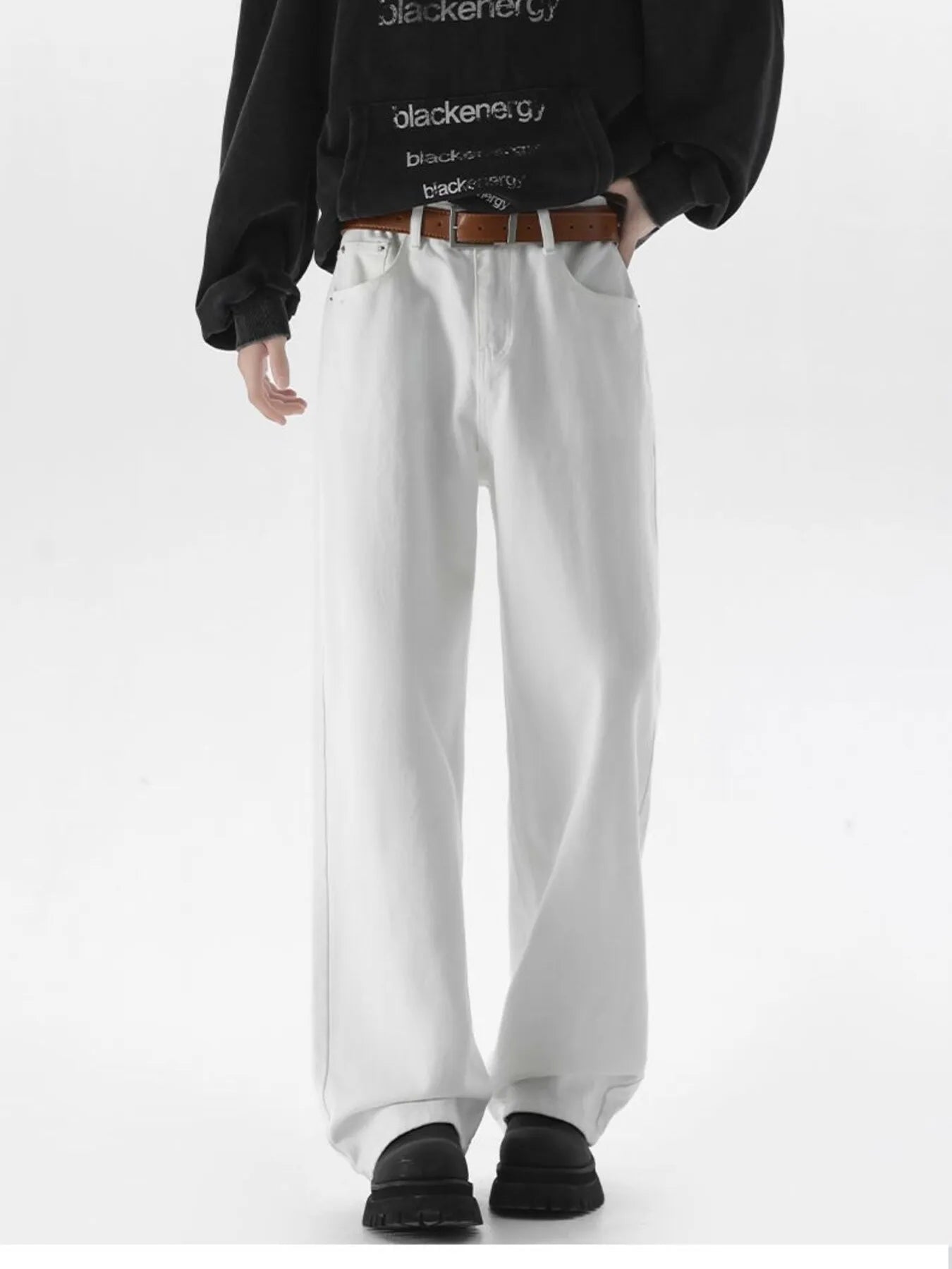 Relaxed Fit Soft Blue Jeans