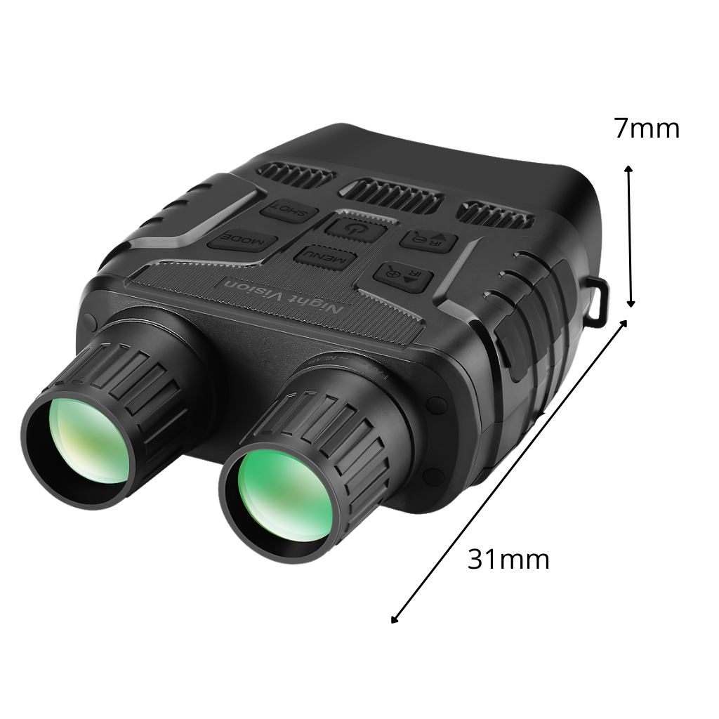 Digital Night Vision Infrared Binoculars w/ 4x HD Zoom Optics & Photos Videos with Audio
