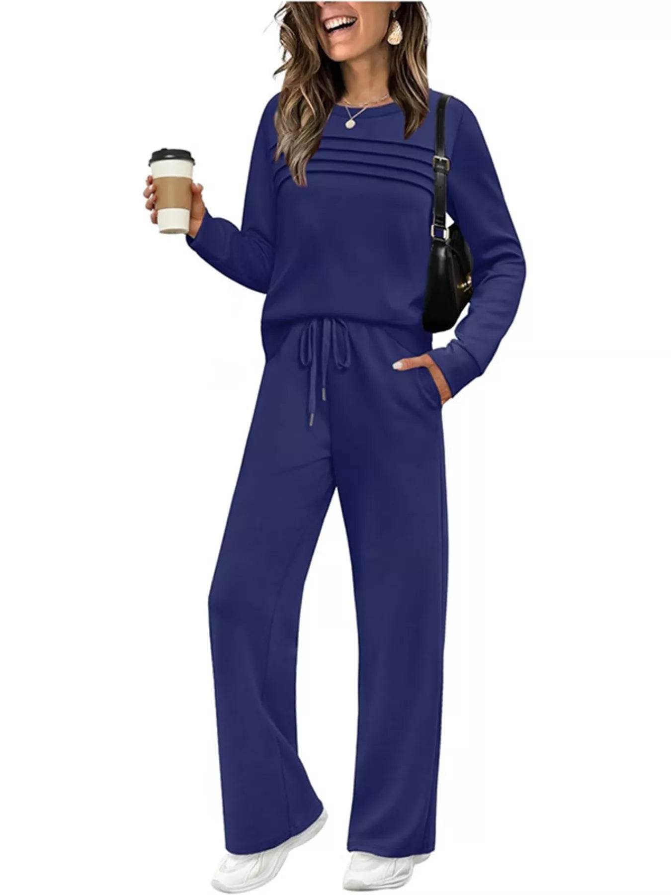 Soft Cozy Loungewear Top and Pants Set