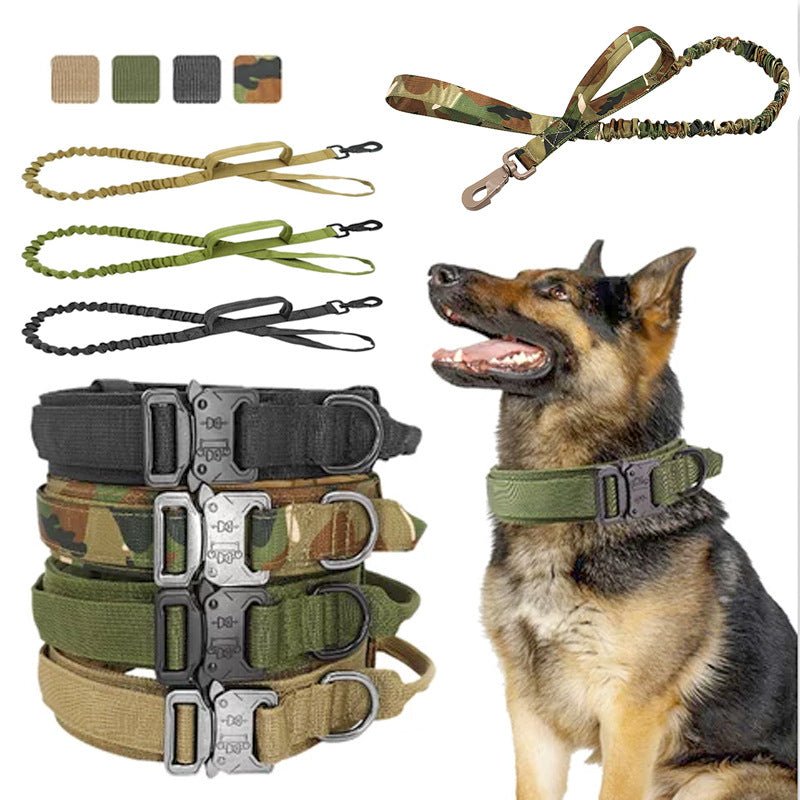 Tactical Dog Collar Military Adjustable Nylon