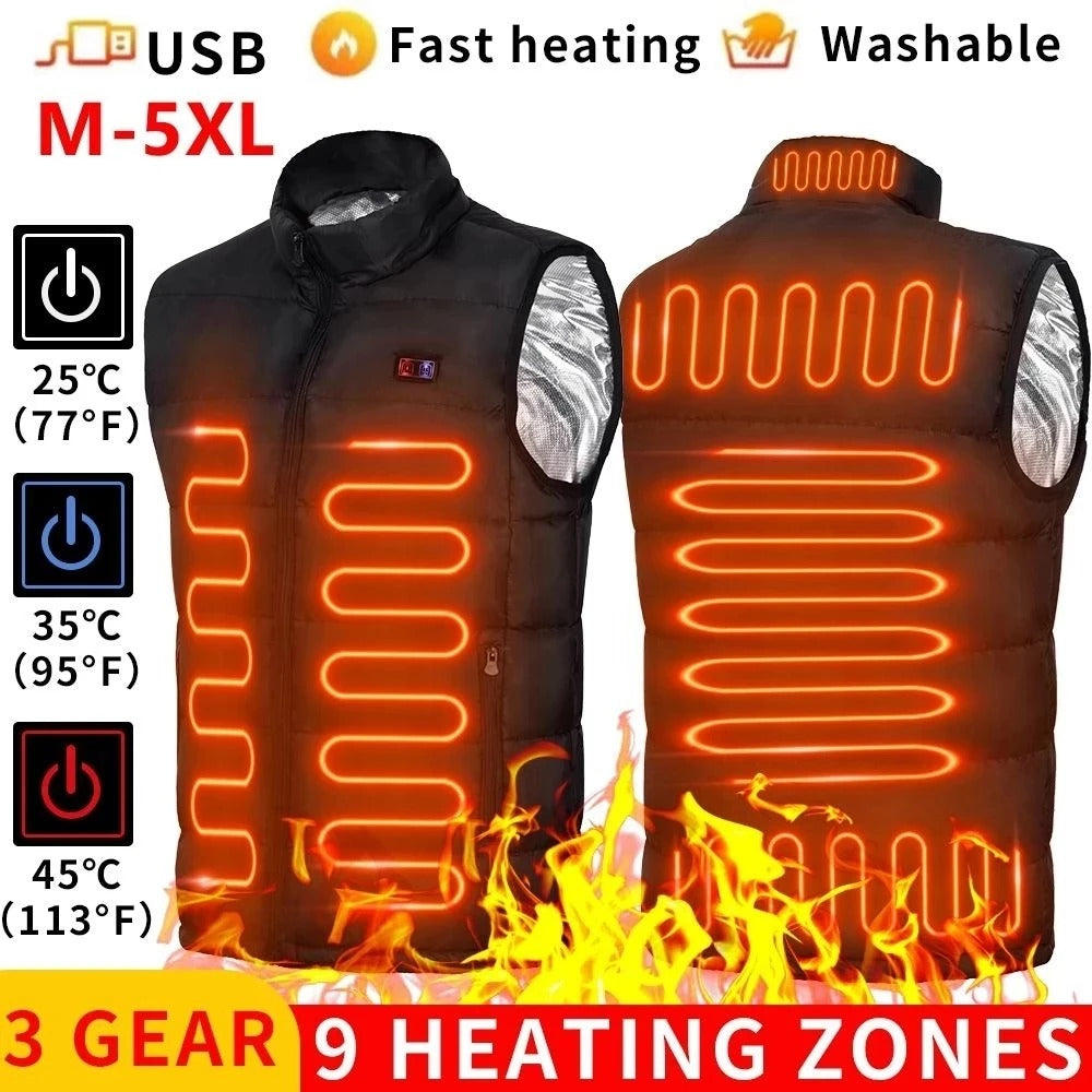 Warm Wearable Heating Vest for Men