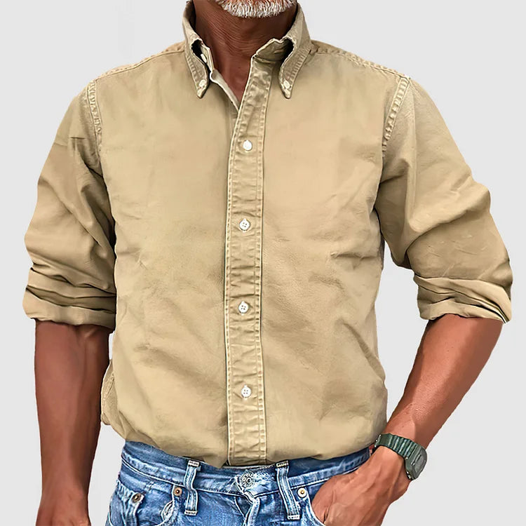 Timeless Cotton Long Sleeve Shirt - OutfitLondon