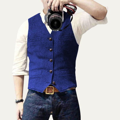Classic Men's Quilted Waistcoat Vest