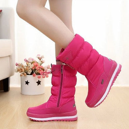 Orthopedic Women Boot Fur Lined Warm Waterproof NonSlip Fashion Snow Boots