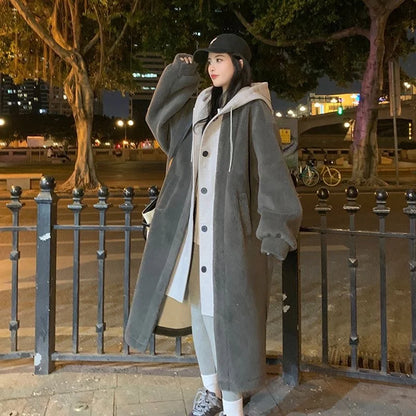 Waterproof Hooded Winter Trench Coat