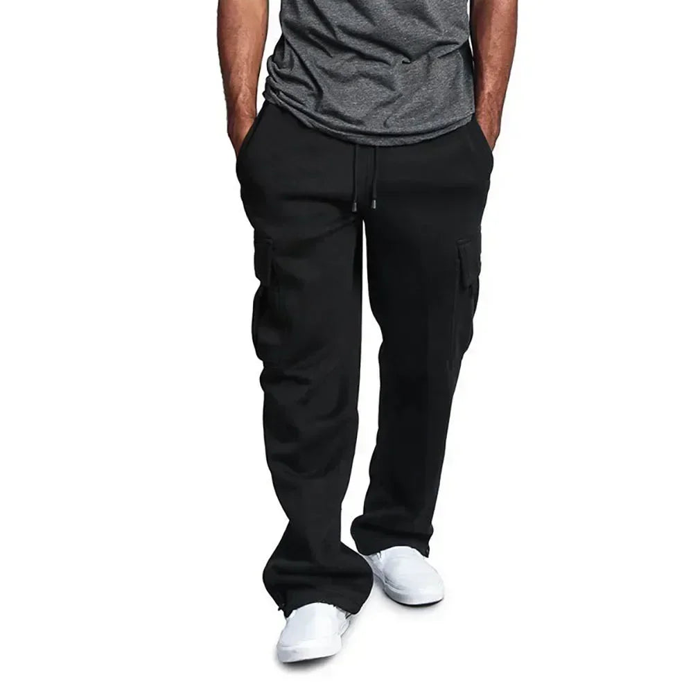 Soft Men's Fleece Cargo Sweatpants