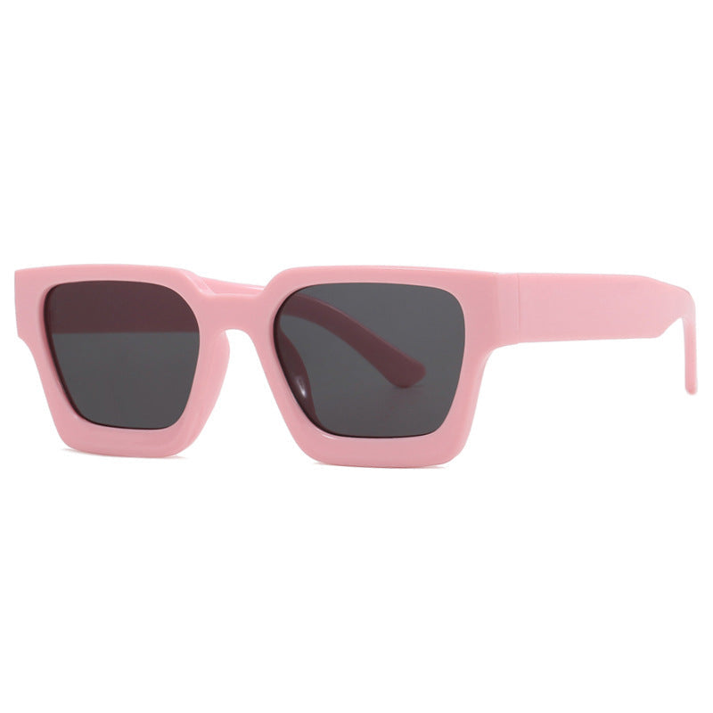 Women's Retro Acetate Frame Square Sunglasses