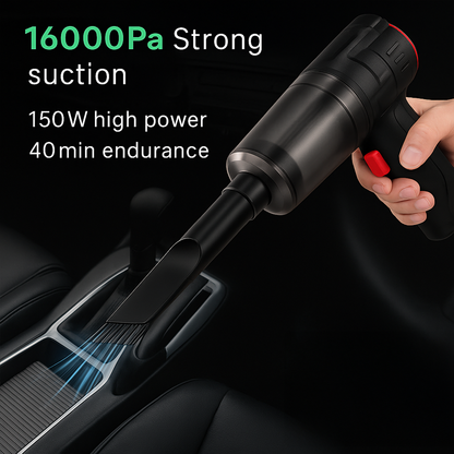 Most Powerful Cordless Car Vacuum Cleaner – 95000Pa Suction & Brushless Motor