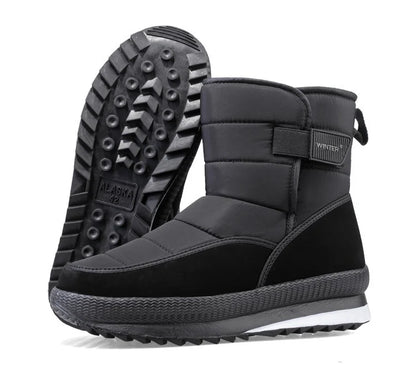 Insulated Men's Snow Boots - Waterproof and Warm