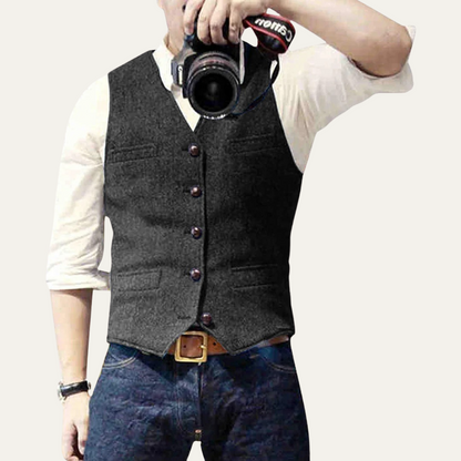 Classic Men's Quilted Waistcoat Vest