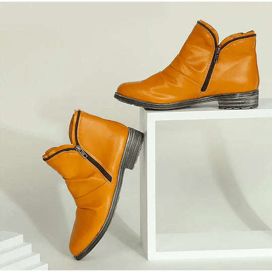Stylish Women's Low Heel Ankle Boots