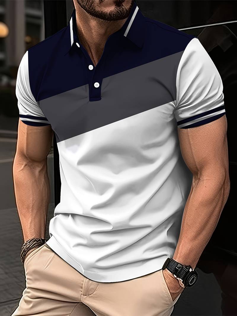 Colorful Golf Shirt: Bold Graphic Print - OutfitLondon