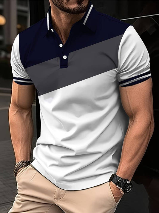 Colorful Golf Shirt: Bold Graphic Print - OutfitLondon
