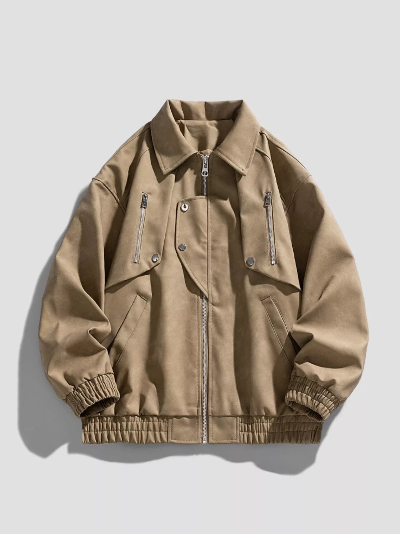 Large Size Zip Up Coat