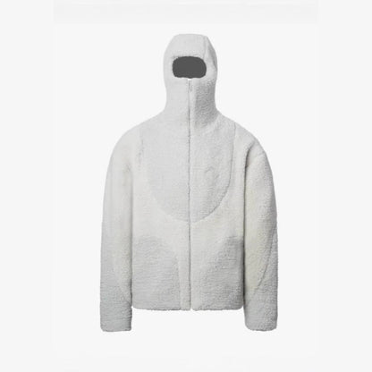 Men's Casual Wool Blend Zip-Up Hoodie