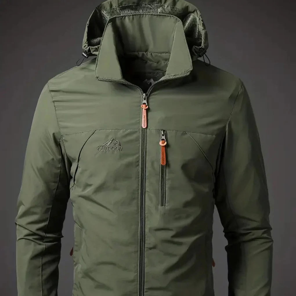 Breathable Men's Rain and Wind Jacket - OutfitLondon