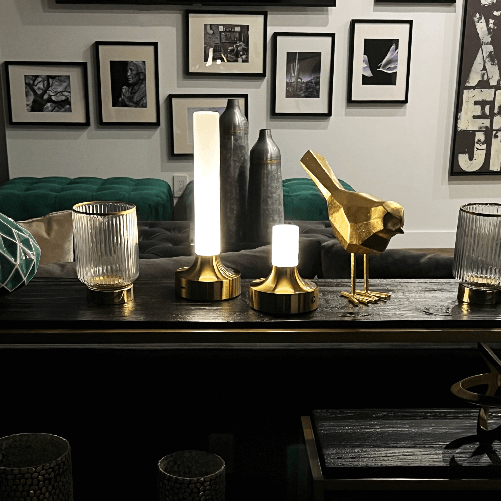 Boru Table Lamp- Large Cordless Dimmable Candle Lightsaber Pipe Outdoor Light