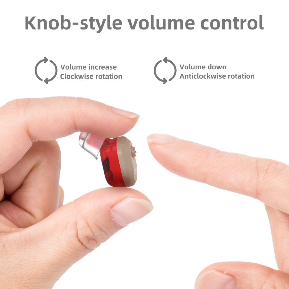 1 Pair Rechargeable Hearing Aid Digital Rechargeable Invisible Sounds Amplifier