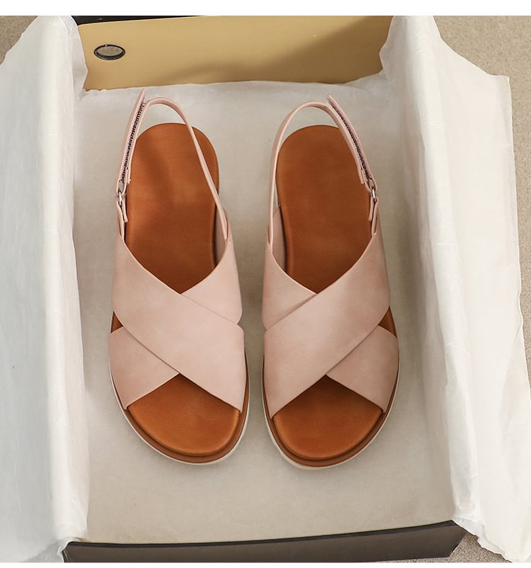 Zealbonn™ Elastic Flat Bunion Protective Wide Sandals