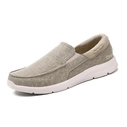 Relaxed Fit Slip On Leather Loafers